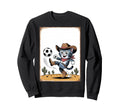 Cat Funny Cat Gang Cat Playing Soccer Sweatshirt - Graphic Print for Adults