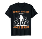 Defensive Midfielder Day Zombie T-Shirt - Custom Art Print for Adults