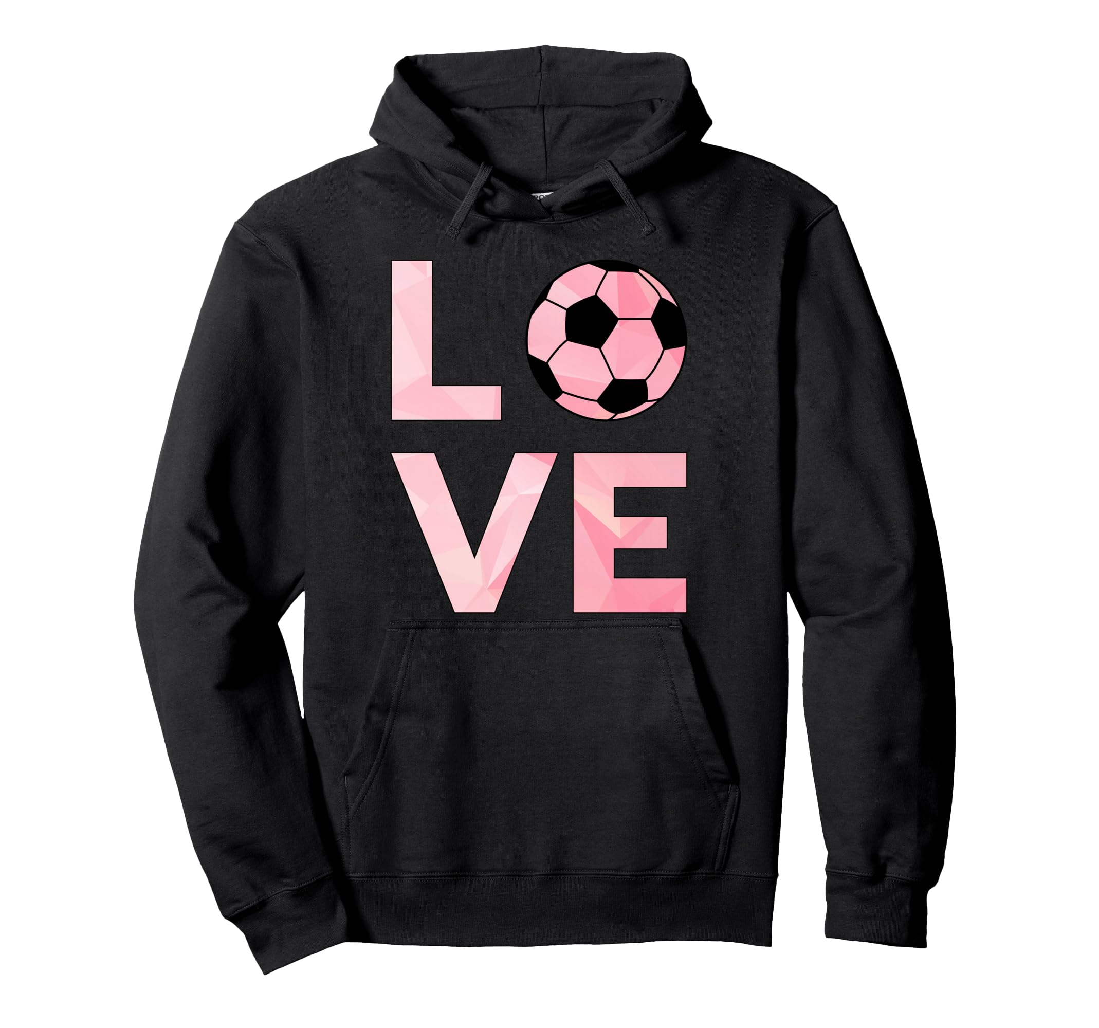 Love Soccer Soccer Hoodie - Graphic Print Unisex