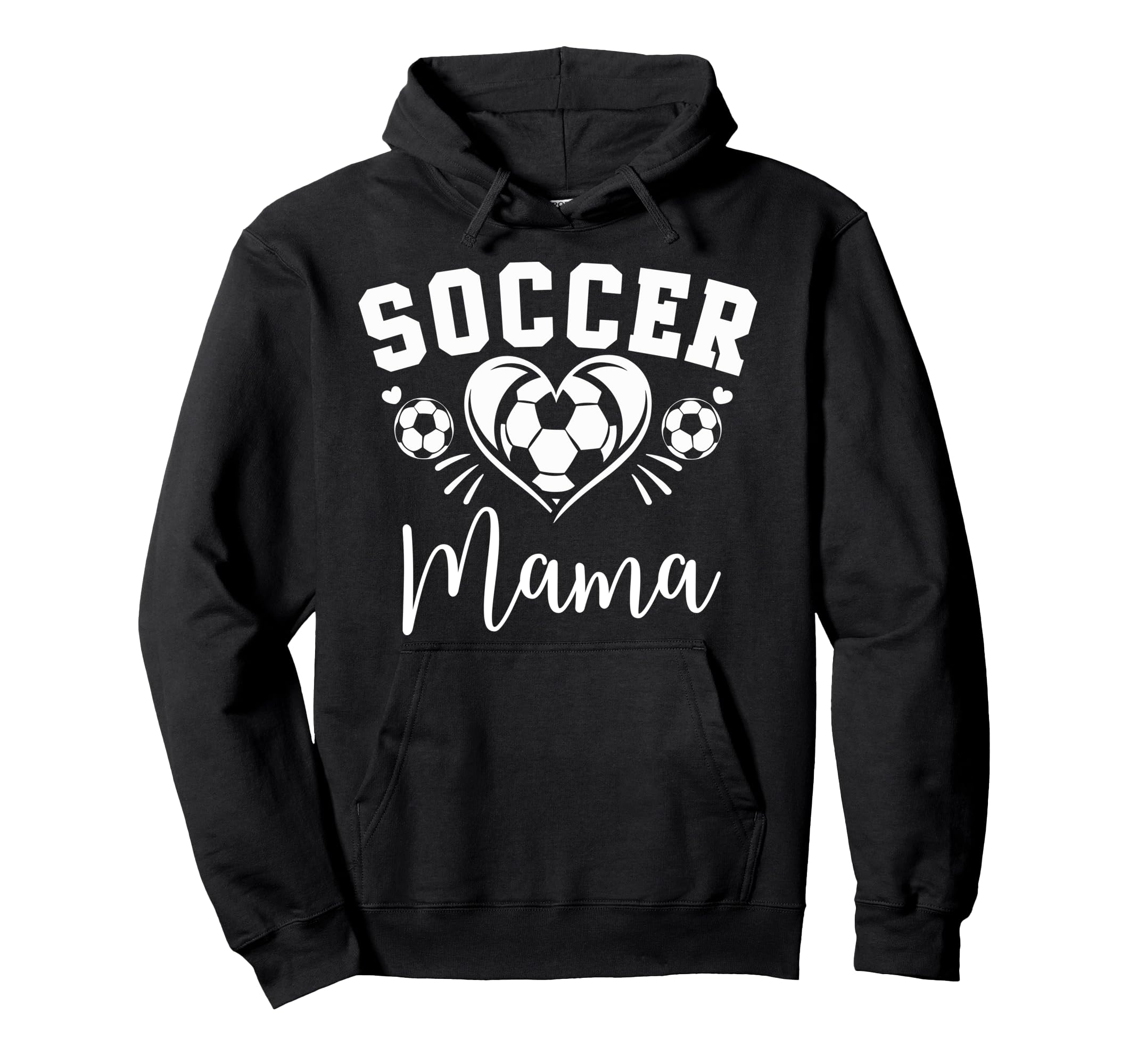 Soccer Mama Soccer Heart Hoodie - Unique Graphic Men Women