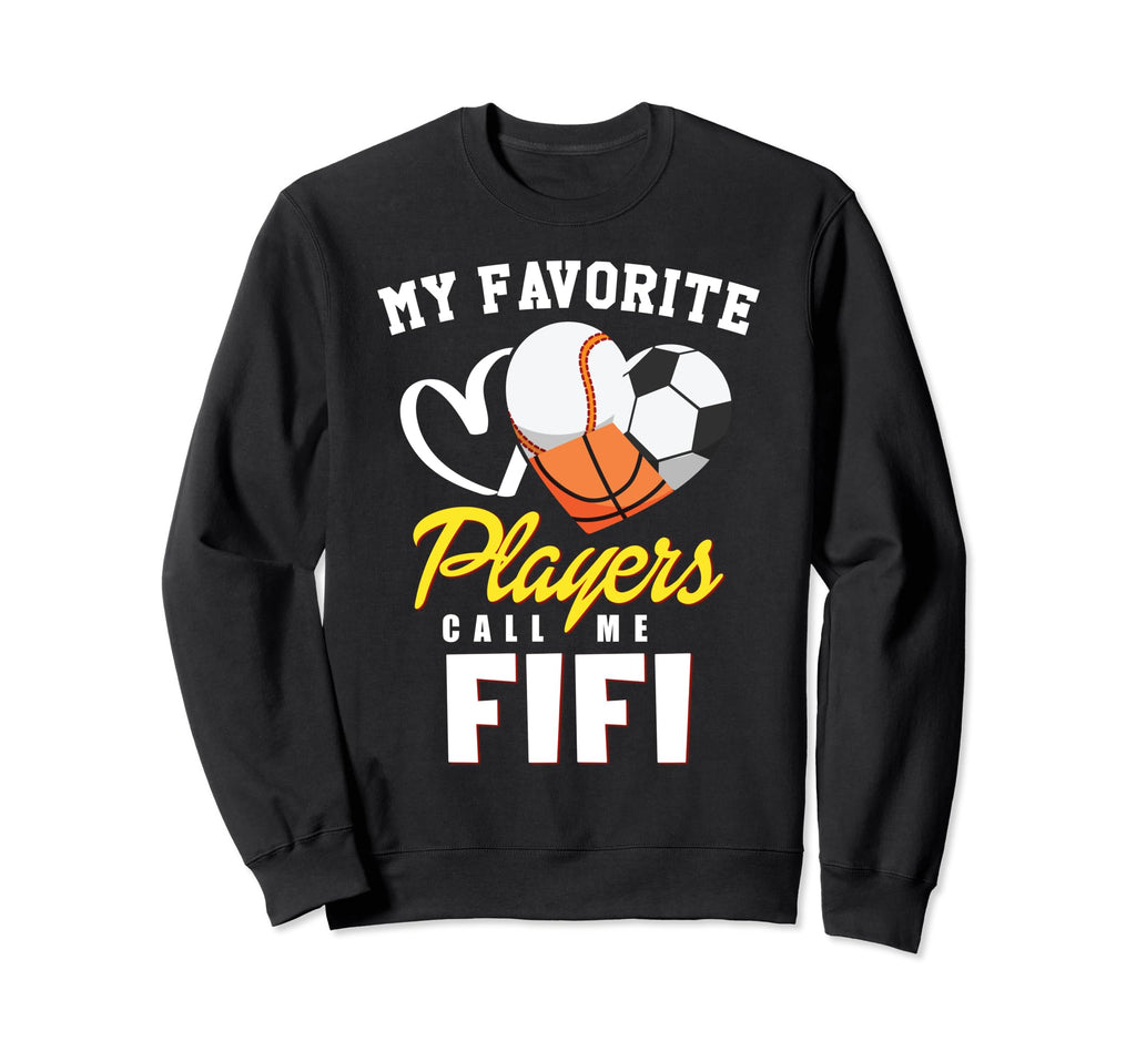 My Favorite Players Baseball Soccer Sweatshirt - Unique Graphic for Adults