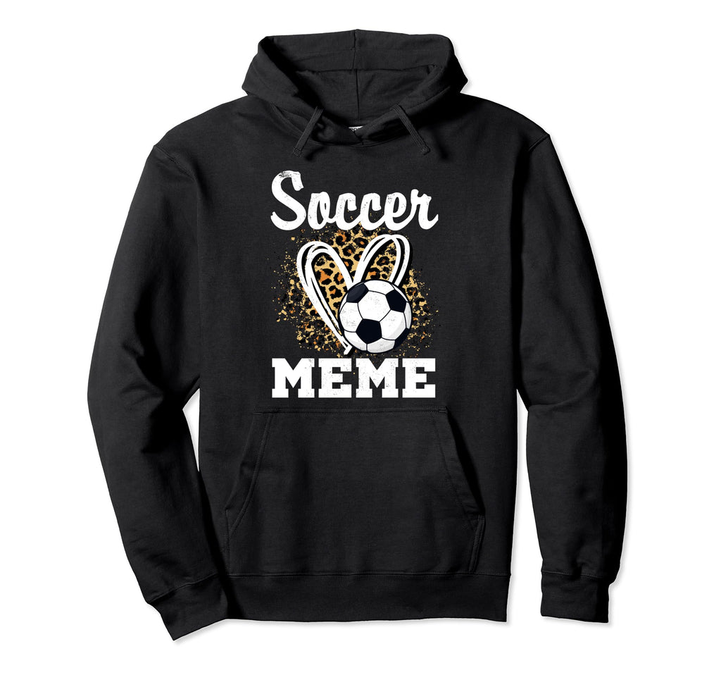 Soccer Meme Leopard Heart Matching Hoodie - Custom Art Print Men Women