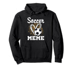 Soccer Meme Leopard Heart Matching Hoodie - Custom Art Print Men Women