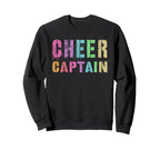 Cheer Captain Cheerleading Team Sweatshirt - Unique Graphic Men Women