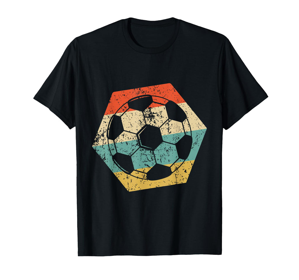 Soccer Distressed Hexagon Ball T-Shirt - Minimalist Print Men Women