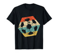 Soccer Distressed Hexagon Ball T-Shirt - Minimalist Print Men Women
