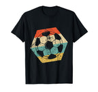 Soccer Distressed Hexagon Ball T-Shirt - Minimalist Print Men Women