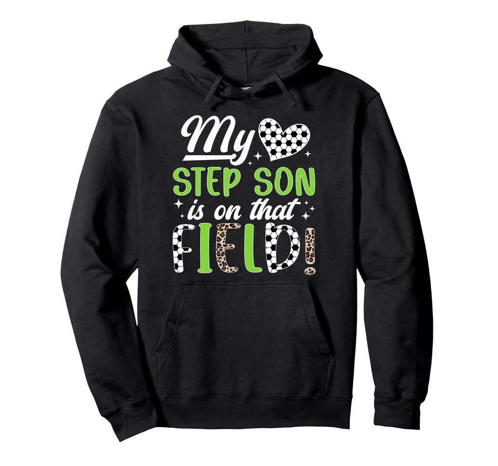 Proud Soccer Step Mom Soccer Player Hoodie - Graphic Print Men Women