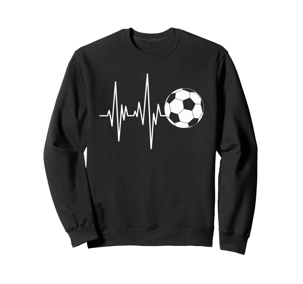 Soccer Heartbeat Ecg Ball Minimal Sweatshirt - Streetwear Style Men Women