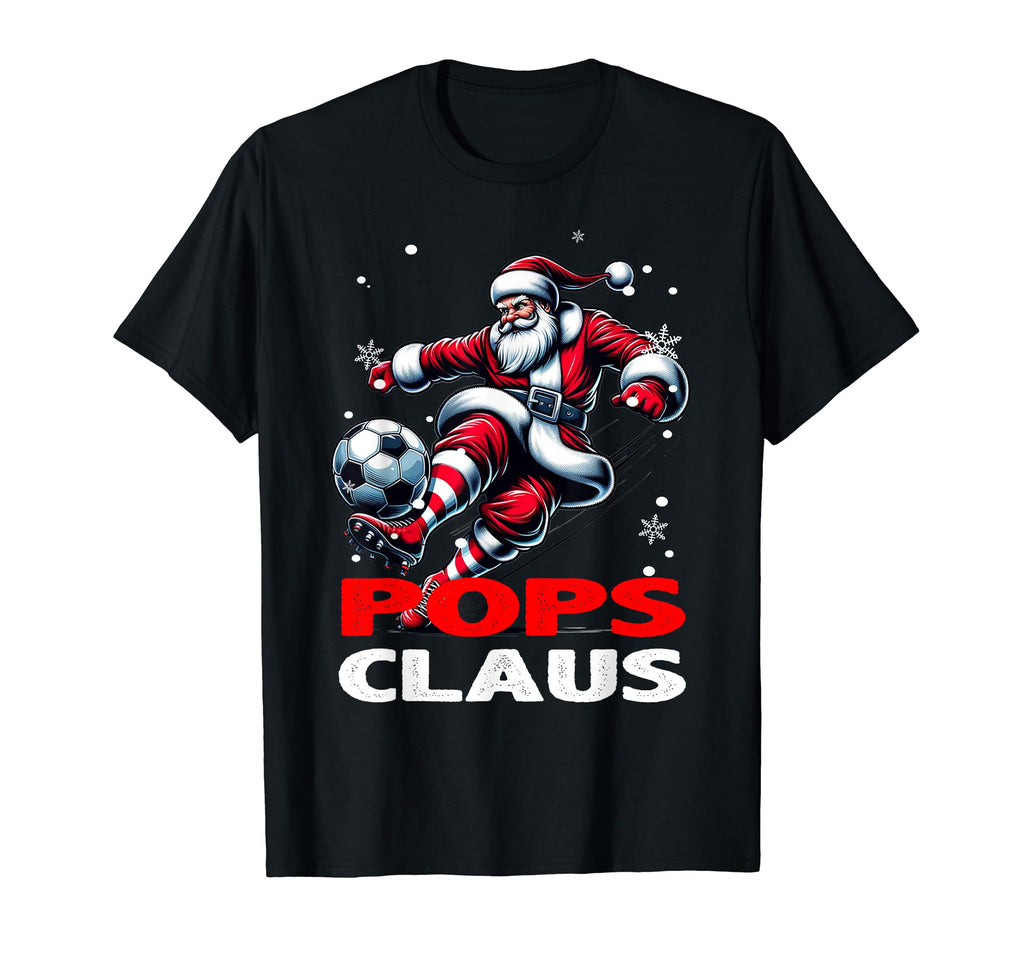 Soccer Pops Claus Family Matching T-Shirt - Trendy Graphic Men Women