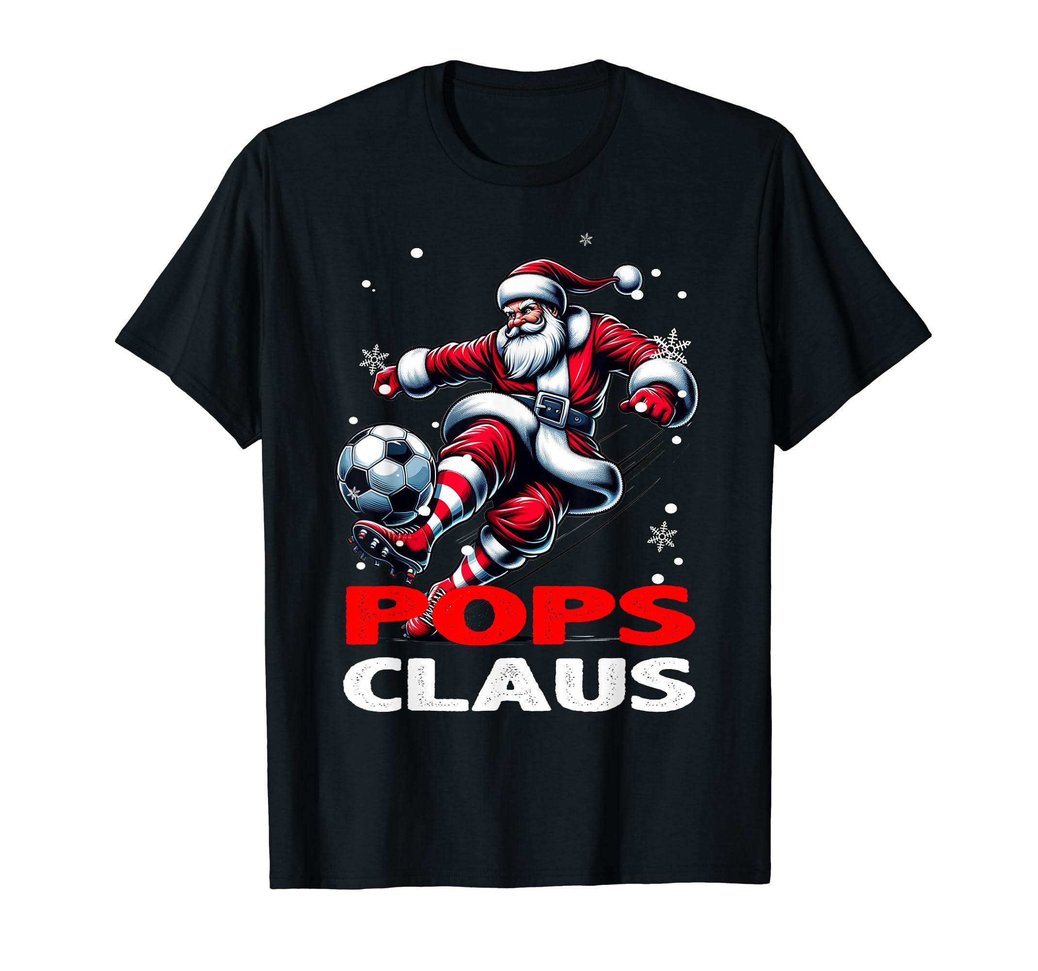Soccer Pops Claus Family Matching T-Shirt - Trendy Graphic Men Women
