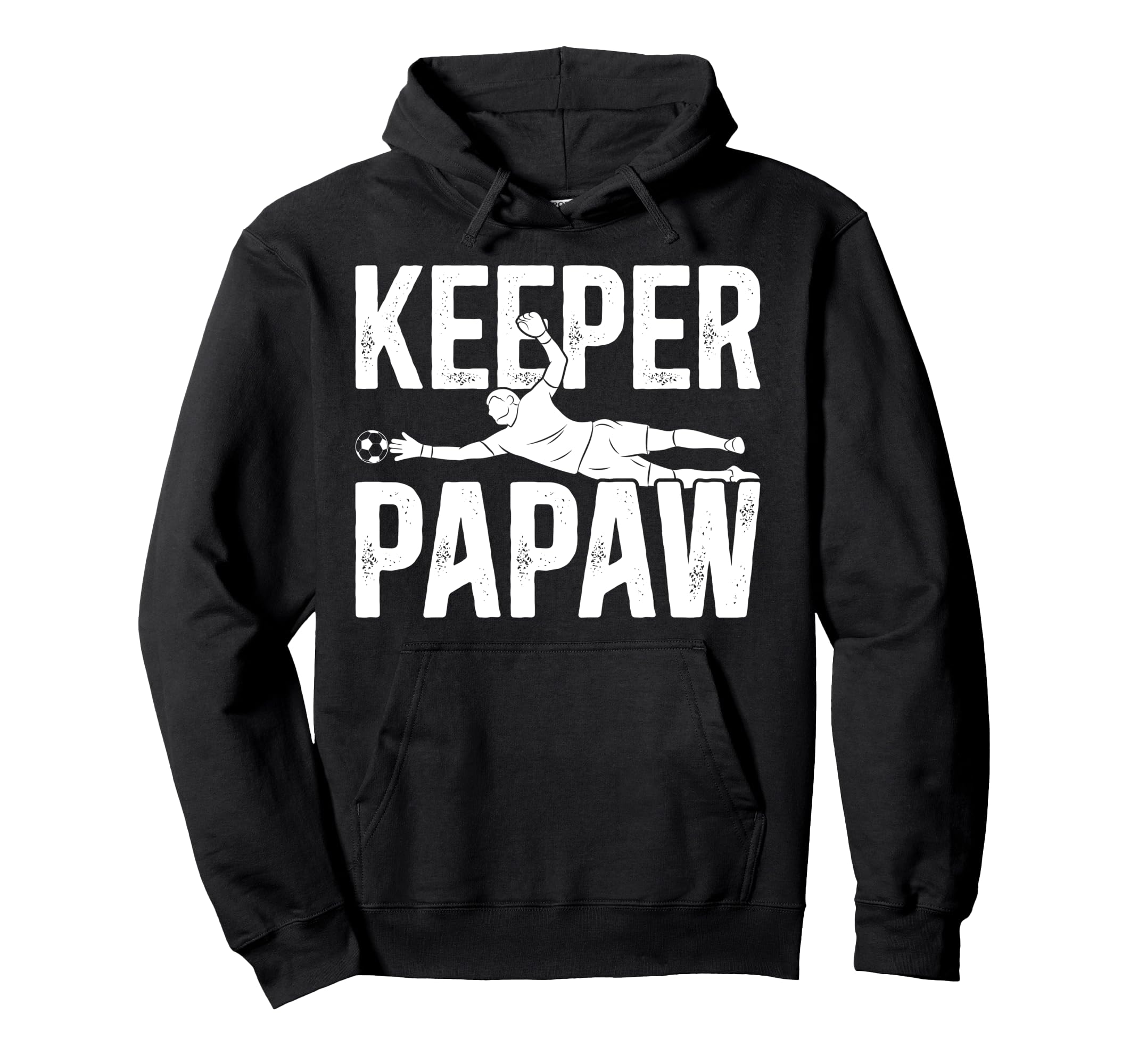 Soccer Keeper Papaw Soccer Goalie Papaw Hoodie - Minimalist Print Unisex