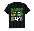 Nanny Birthday Soccer Group Family T-Shirt - Custom Art Print Men Women