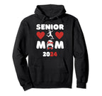 Senior Mom Class 2024 Soccer Mom Hoodie - Graphic Print for Adults