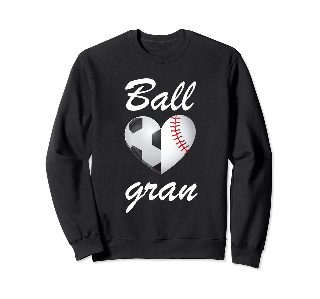 Ball Gran Funny Soccer And Baseball Sweatshirt - Graphic Print for Adults