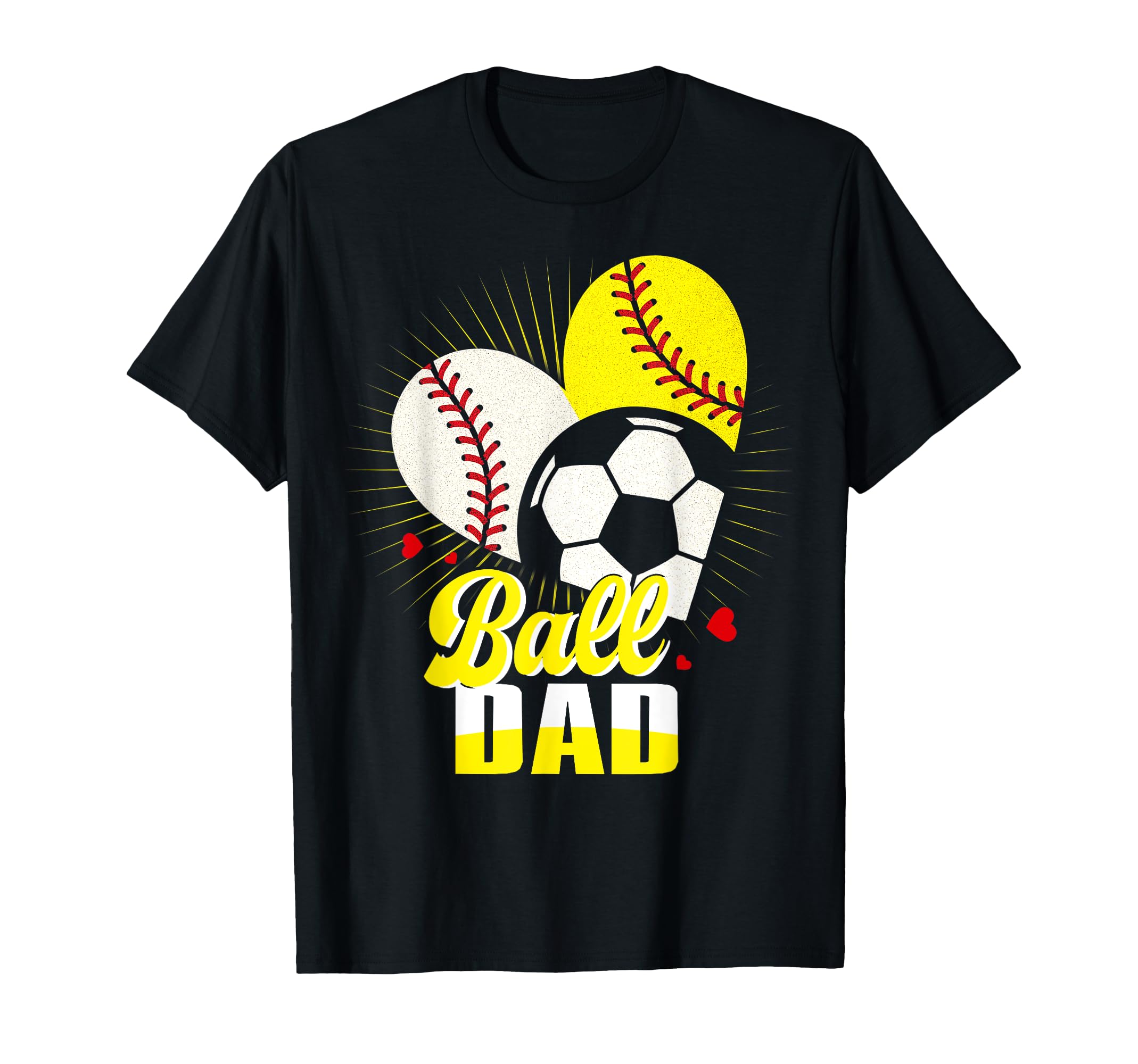 Ball Dad Baseball Softball Soccer T-Shirt - Streetwear Style for Adults