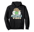 Mama Vibes Soccer Mothers Day Funny Hoodie - Streetwear Style for Adults
