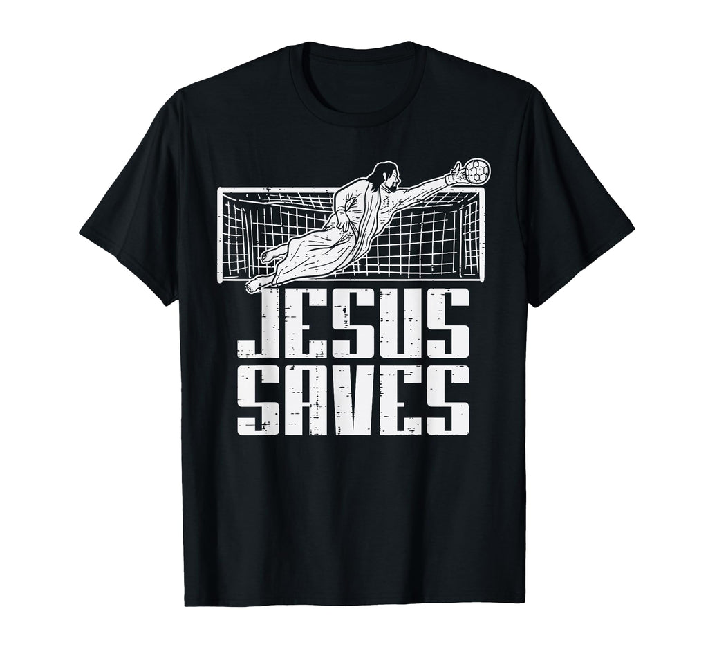 Jesus Saves Soccer Football Christian T-Shirt - Aesthetic Graphic Unisex