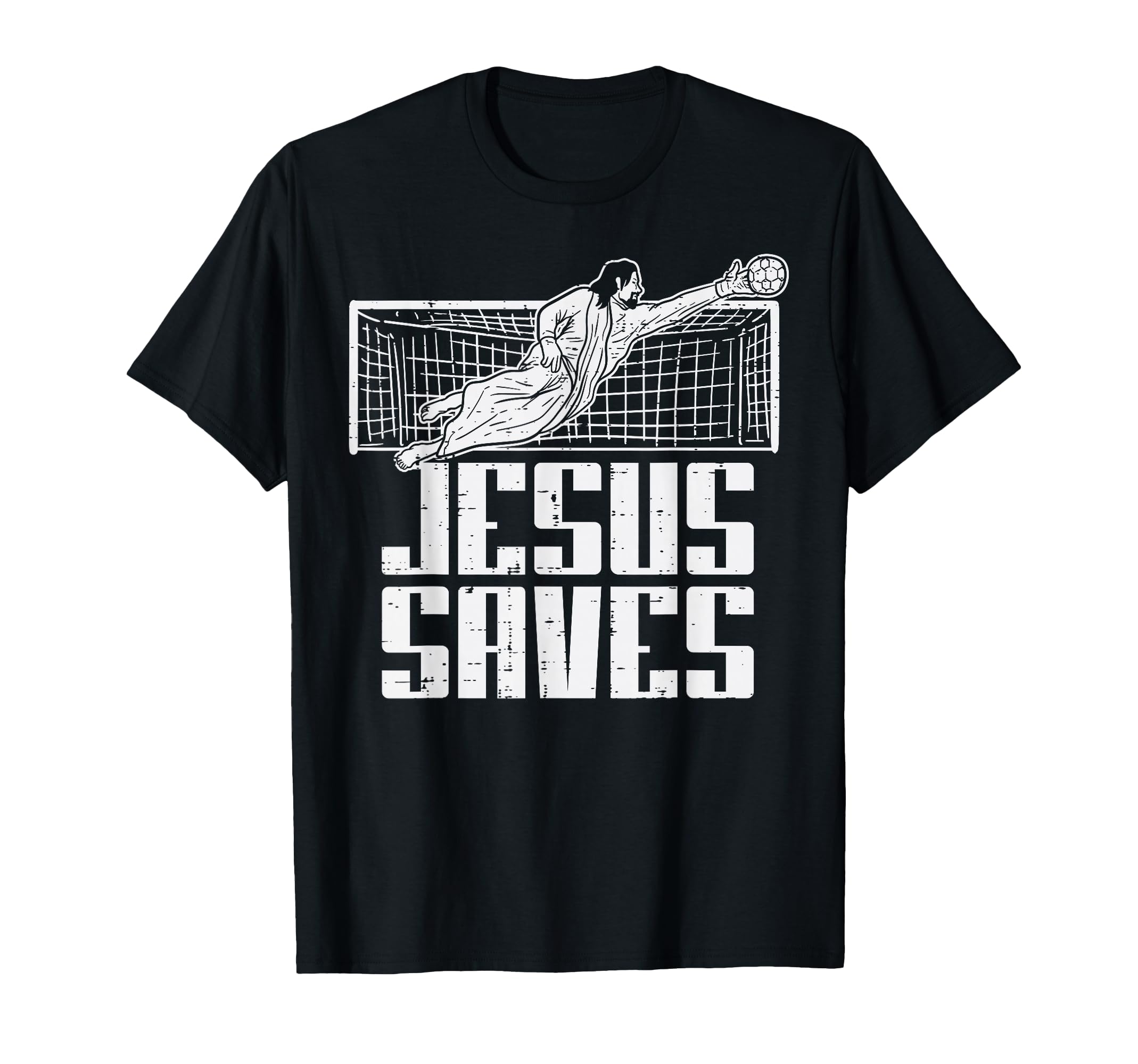Jesus Saves Soccer Football Christian T-Shirt - Aesthetic Graphic Unisex