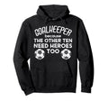 Goalkeeper Because Soccer Funny Football Hoodie - Graphic Print Men Women