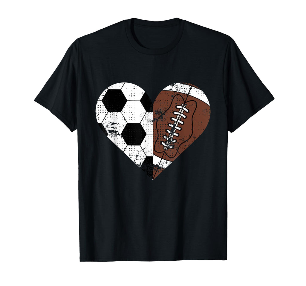 Leopard Soccer And Football Mom T-Shirt - Casual Everyday Wear Unisex