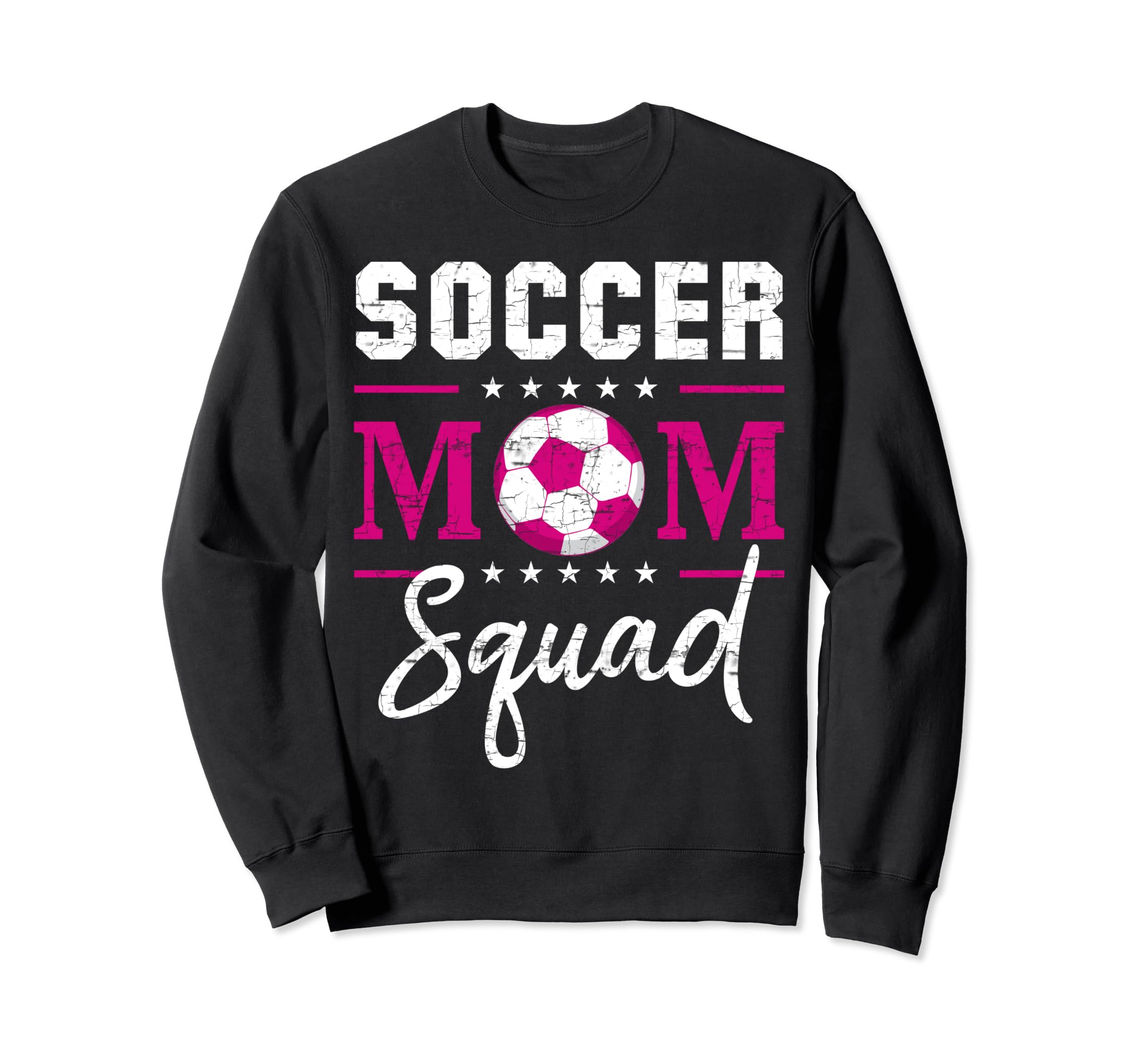 Soccer Mom Squad Soccer Ball Sport Lover Sweatshirt - Trendy Graphic Unisex