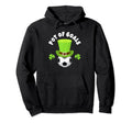 Soccer Strikers Pot Goals Hoodie - Minimalist Print for Adults