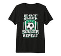 Eat Sleep Soccer Repeat Football Futbol T-Shirt - Graphic Print Men Women