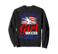 Play Like Soccer Usa Football Soccer Sweatshirt - Graphic Print for Adults