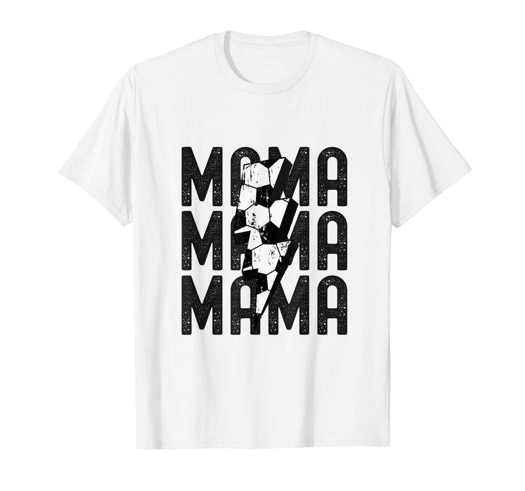 Soccer Mama Lightning Soccer Mothers Day T-Shirt - Custom Art Print Unisex