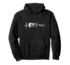 Guitarist Heartbeat Guitar Hoodie - Streetwear Style for Adults