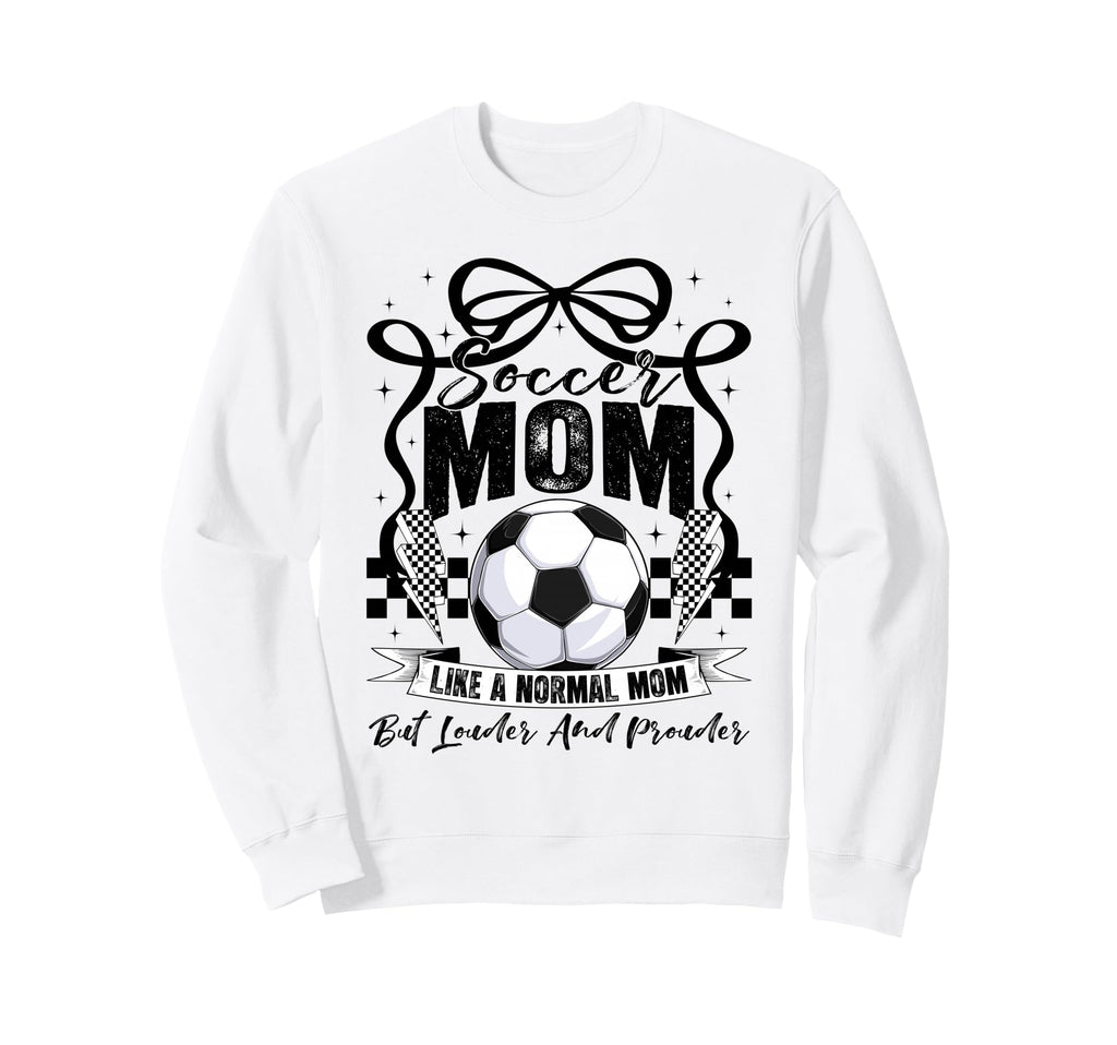 Soccer Mama Mom Soccer Lovers Fans Sweatshirt - Minimalist Print Unisex