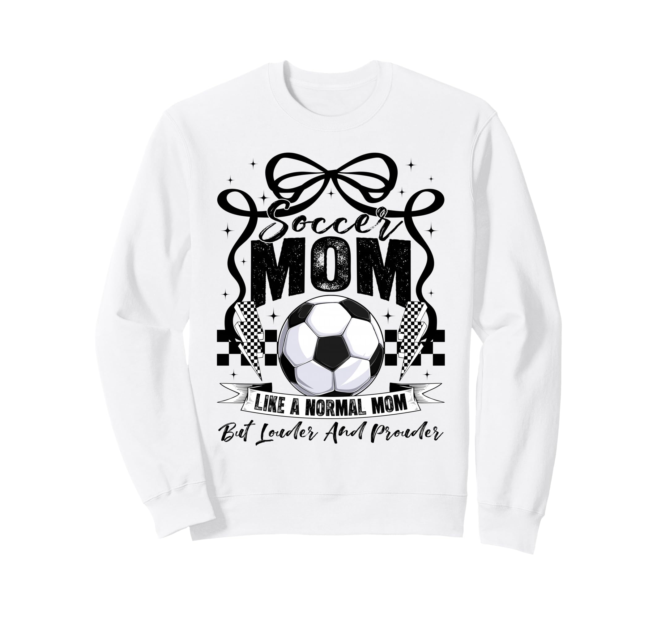 Soccer Mama Mom Soccer Lovers Fans Sweatshirt - Minimalist Print Unisex