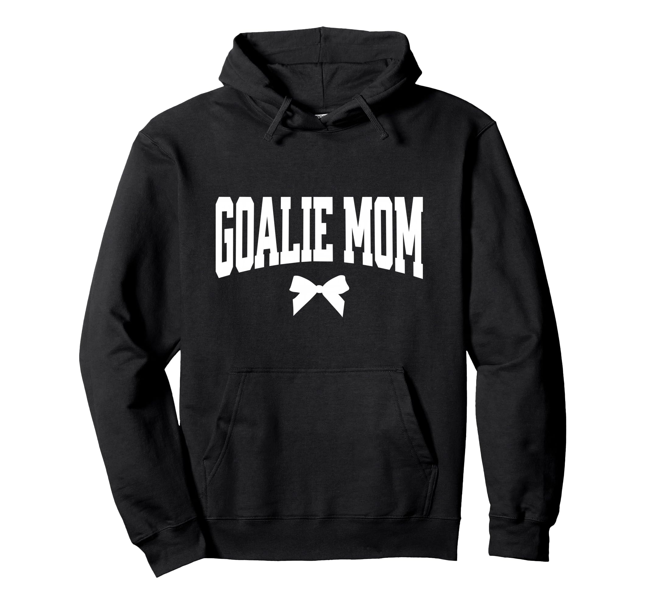 Hockey Goalie Mom Bow Hockey Hoodie - Fun Novelty Design Men Women