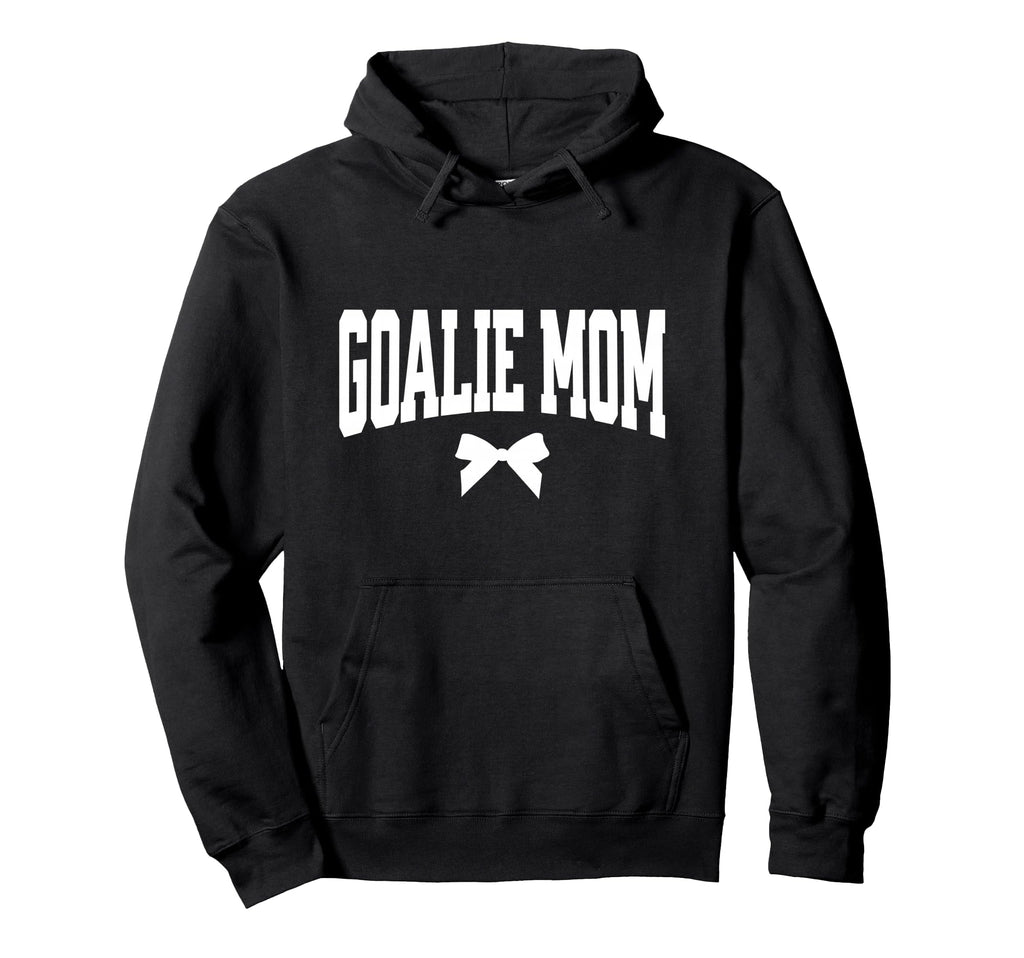 Hockey Goalie Mom Bow Hockey Lacrosse Hoodie - Graphic Print Men Women