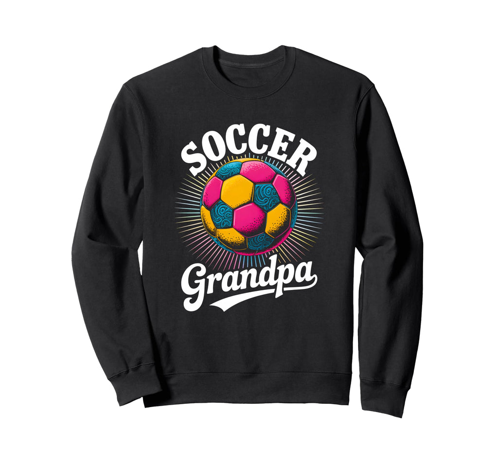 Soccer Grandpa Tie Dye Sweatshirt - Casual Everyday Wear Men Women