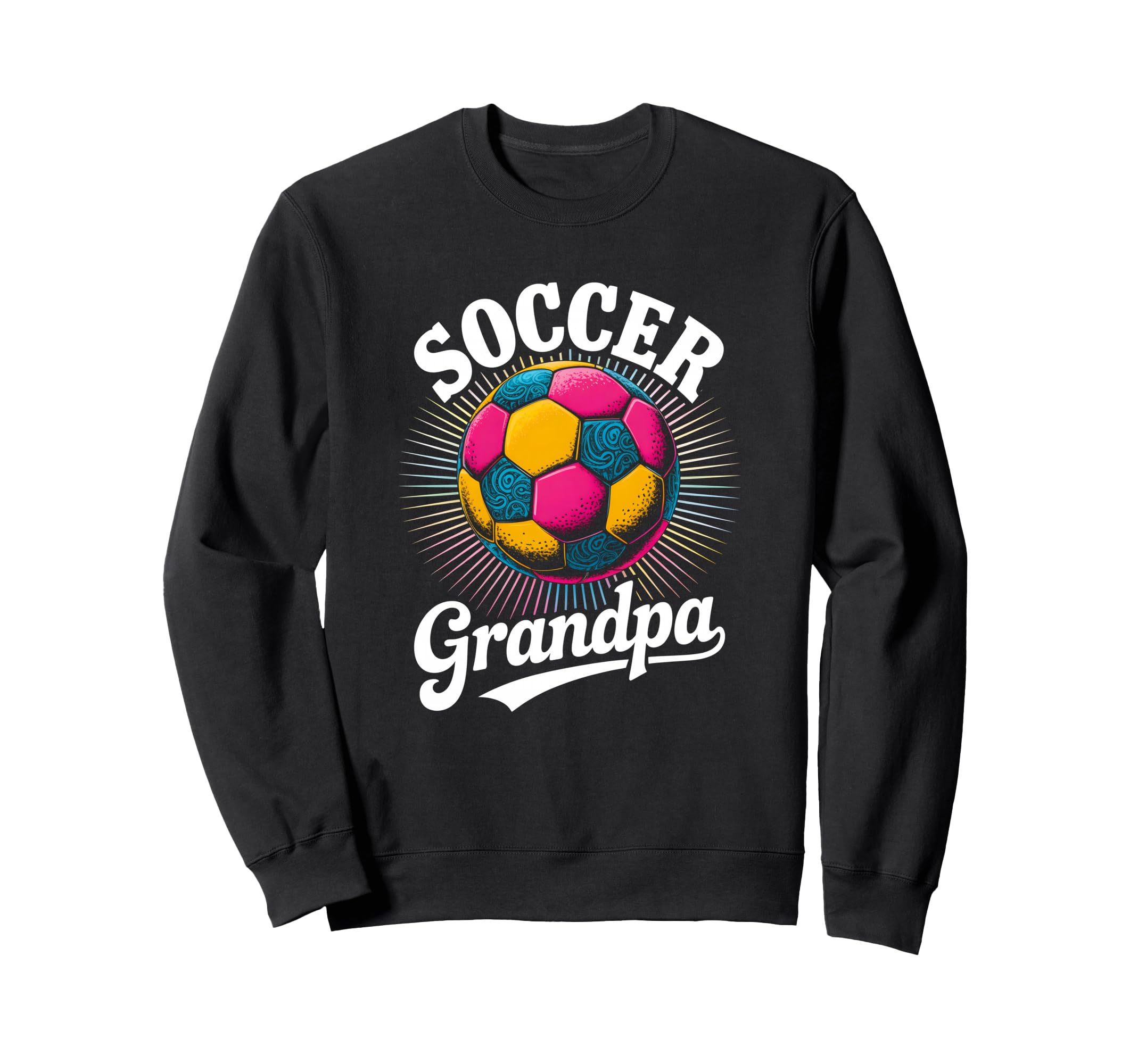 Soccer Grandpa Tie Dye Sweatshirt - Casual Everyday Wear Men Women