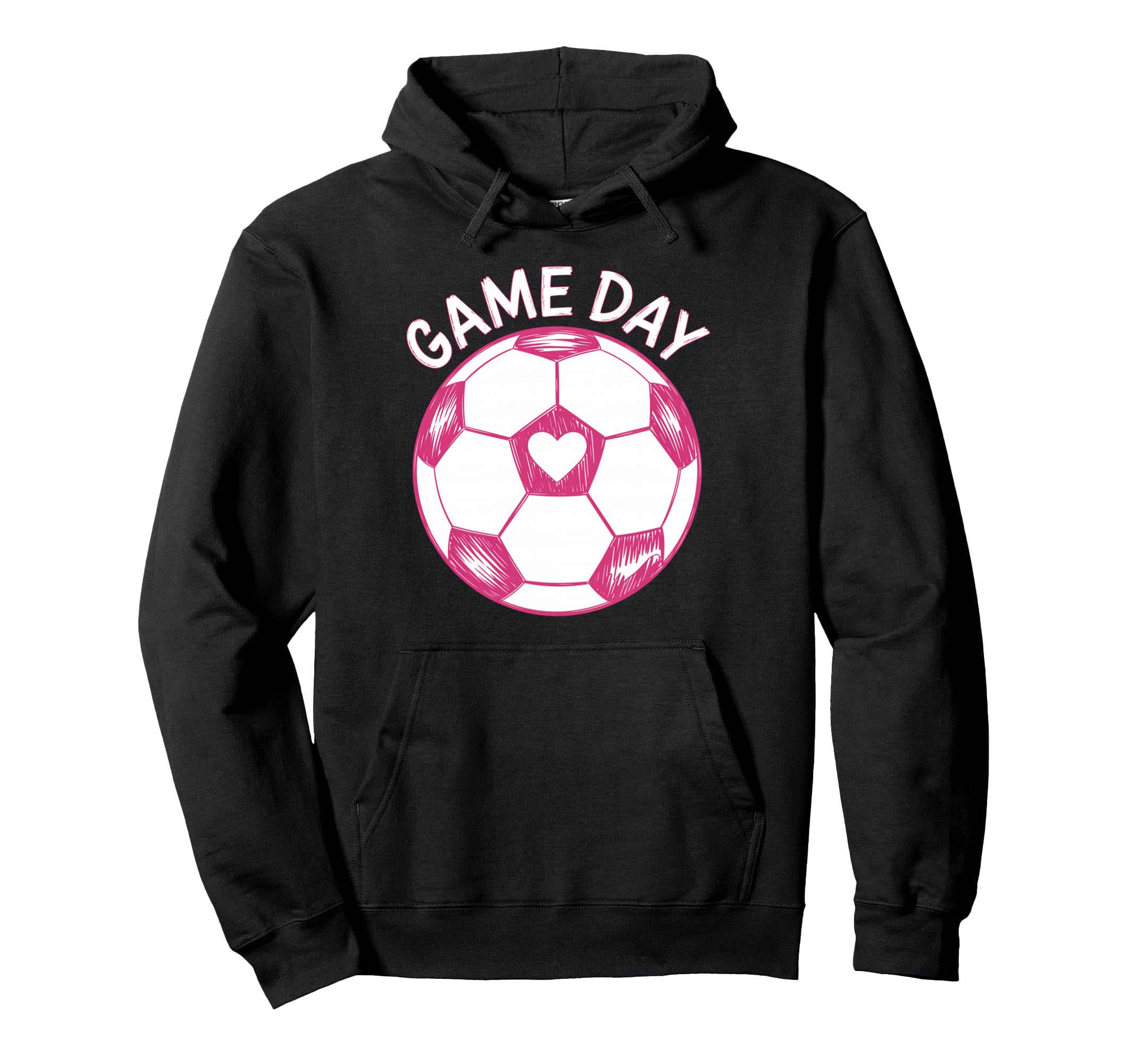Womens Soccer Game Day Ladies Hoodie - Casual Everyday Wear Men Women