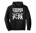 Ice Hockey Keeper Papa Ice Hockey Hoodie - Streetwear Style Men Women