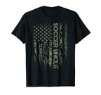 Usa Camouflage Proud Soccer Uncle T-Shirt - Unique Graphic for Adults