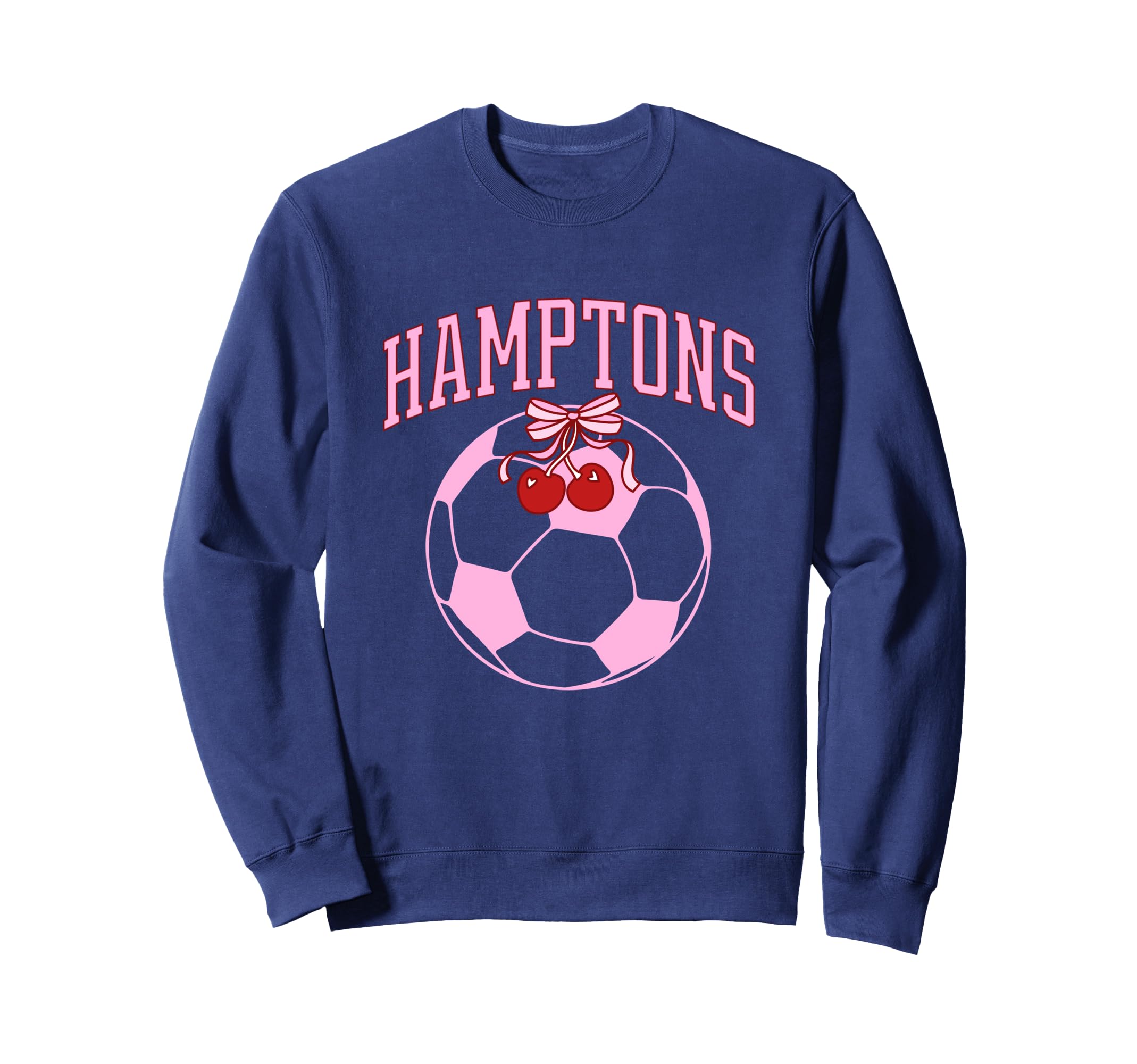Coquette Hamptons Soccer Preppy Soft Sweatshirt - Minimalist Print Unisex