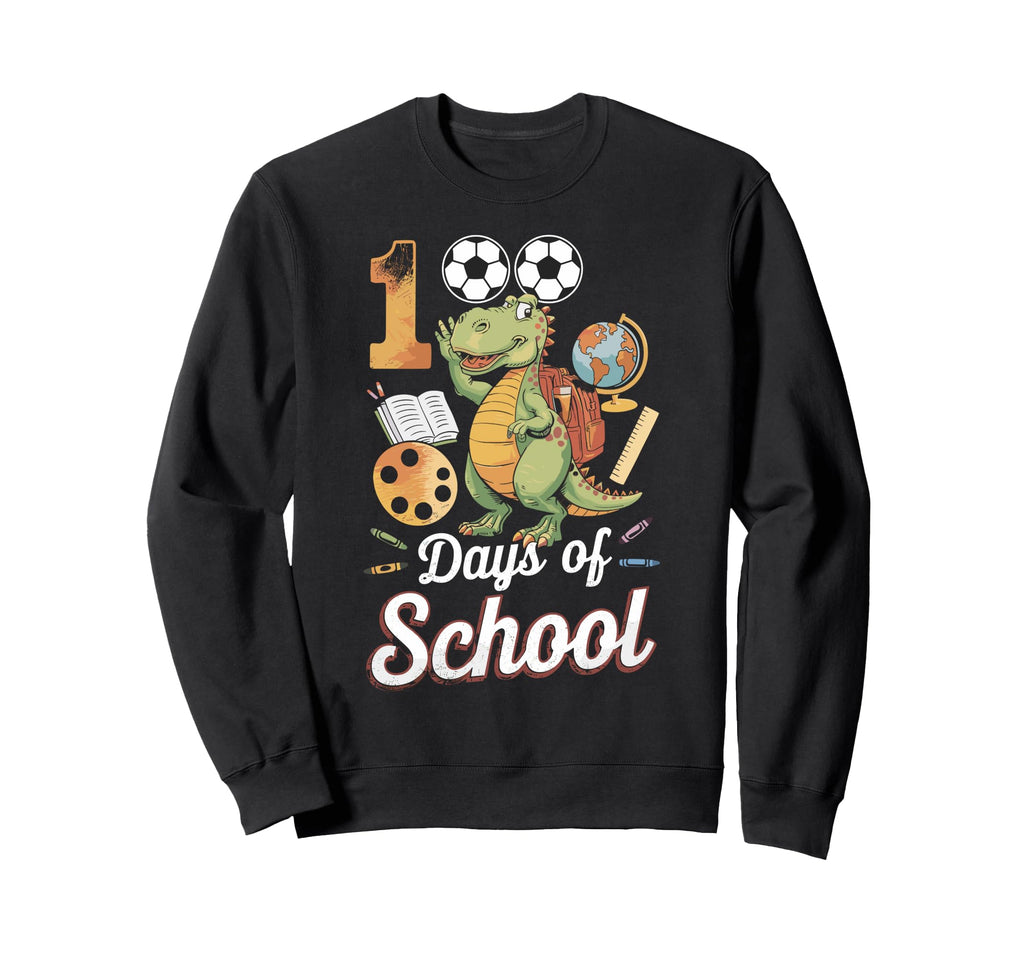 100 Day School Old Costume 100 Soccer Sweatshirt - Graphic Print Unisex