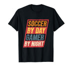 Soccer Day Gamer Night Soccer Goal T-Shirt - Aesthetic Graphic Men Women