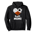 Ball Mimi Heart Funny Volleyball Hoodie - Fun Novelty Design for Adults