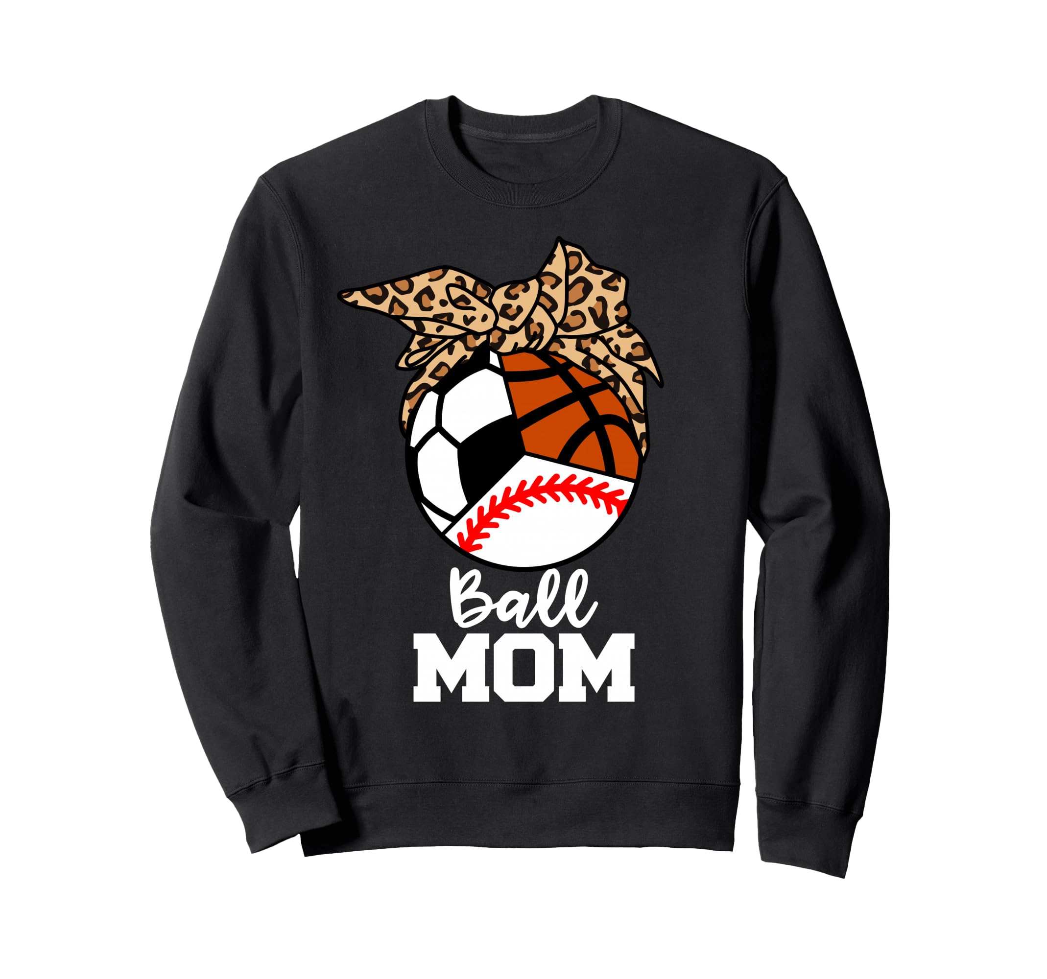 Ball Mom Funny Baseball Soccer Sweatshirt - Streetwear Style Men Women