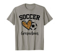 Soccer Grandma Leopard Heart Funny T-Shirt - Custom Art Print Unisex