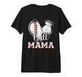 Ball Mama Baseball Soccer Heart Mom T-Shirt - Aesthetic Graphic for Adults