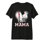 Ball Mama Baseball Soccer Heart Mom T-Shirt - Aesthetic Graphic for Adults