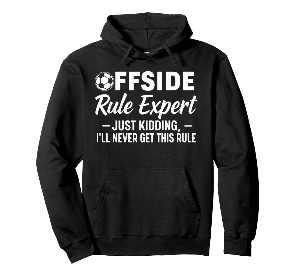 Offside Rule Expert Funny Soccer Fan Hoodie - Graphic Print for Adults