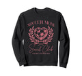 Soccer Mom Social Club Heart Sweatshirt - Novelty Apparel for Adults